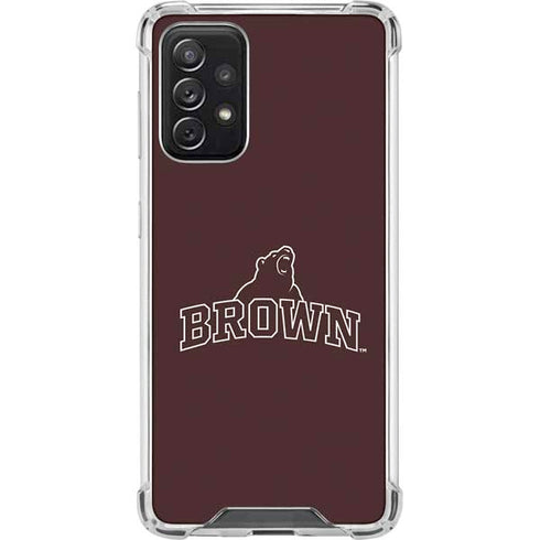 Brown University Outlined Galaxy A72 5G Clear Case